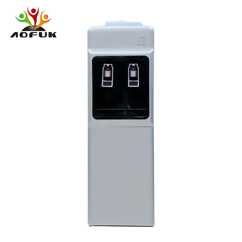 Stainless steel  hot and cold drinking dispenser compressor cooling  standing bottled Water Dispenser china with  cabinet
