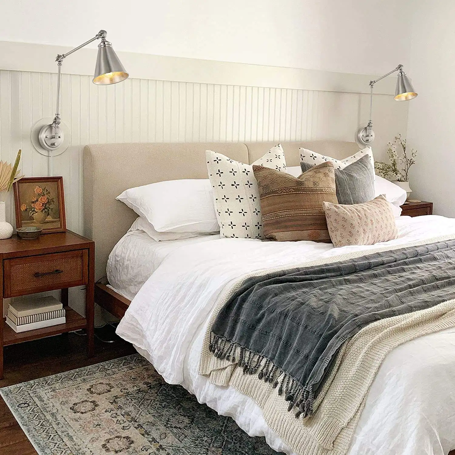 Antique brass wall lamps Adjustable Folding Vintage  indoor decor light