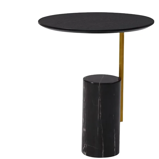 Carolf природа мрамор гостиная современный круглый умный журнальный столик