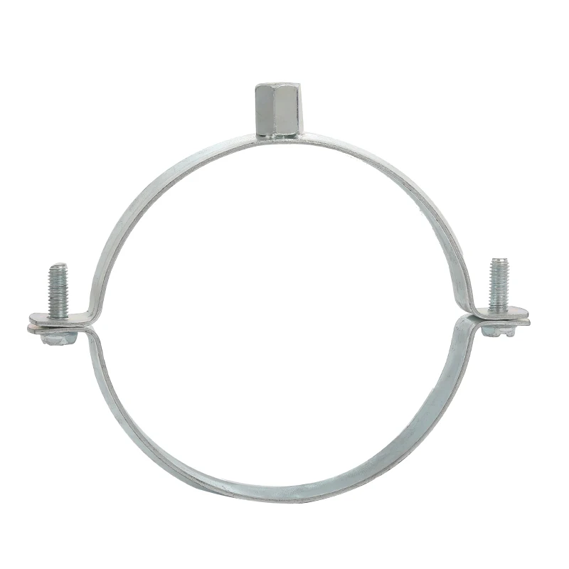 pole clamp manufacturer in china zinc plated heavy duty Reinforced Rib pipe clamp professional customizable