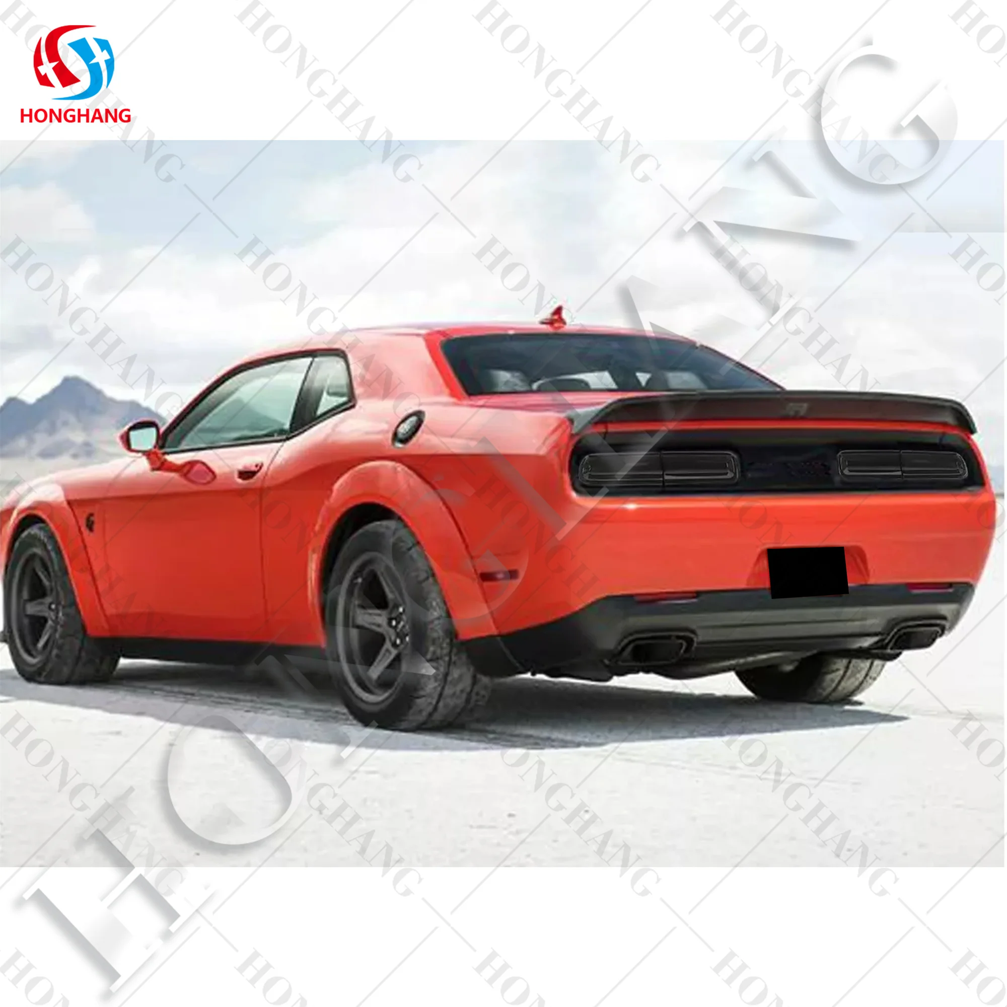 Chaoshenghang Direct Auto Parts For dodge challenger tail light cover 2015-2023 Factory Supply Carbon Fiber For Challenger 2015-