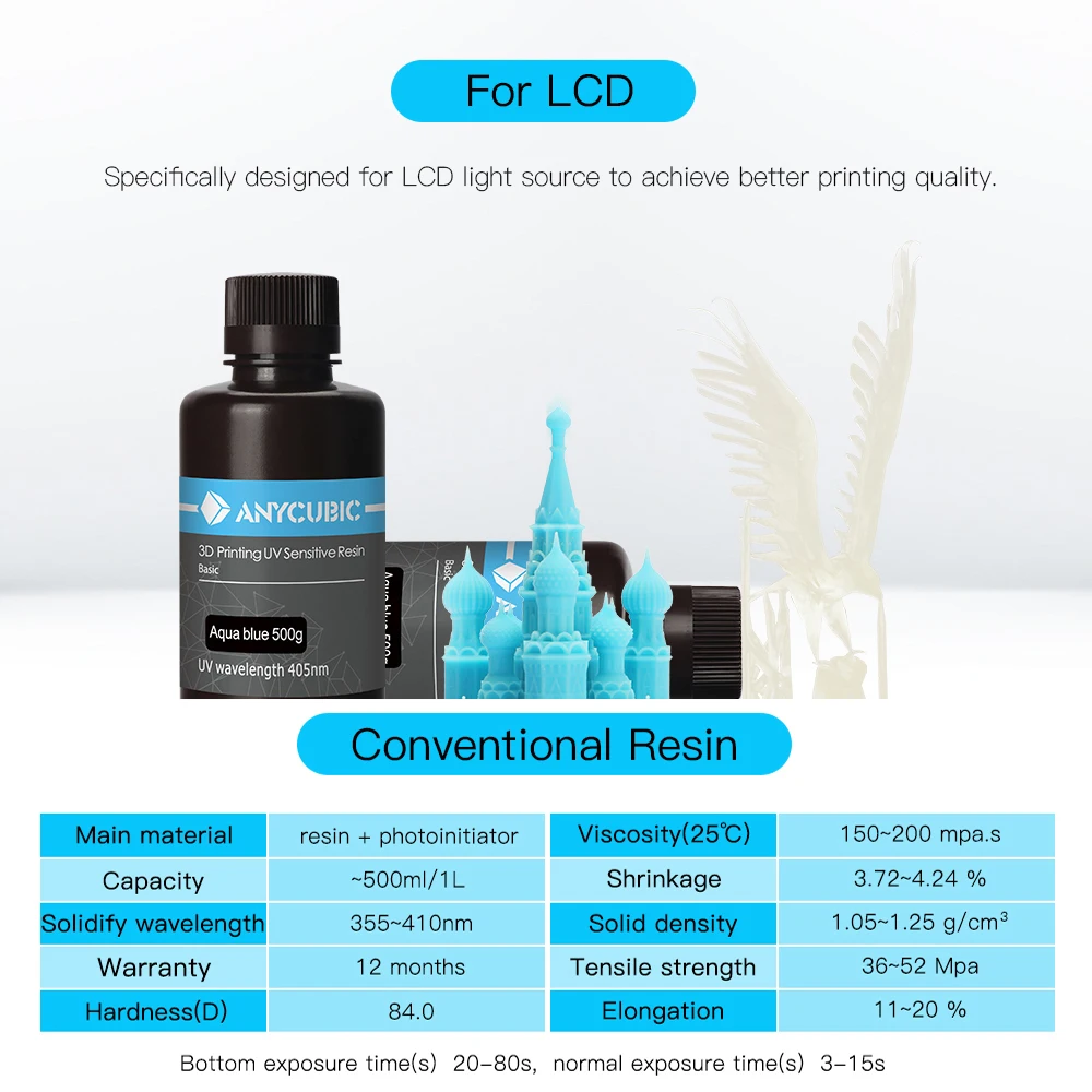 ANYCUBIC Resins Manufacturer Newest 3d Printer Design High Accuracy Resin 3d Printer for Sale