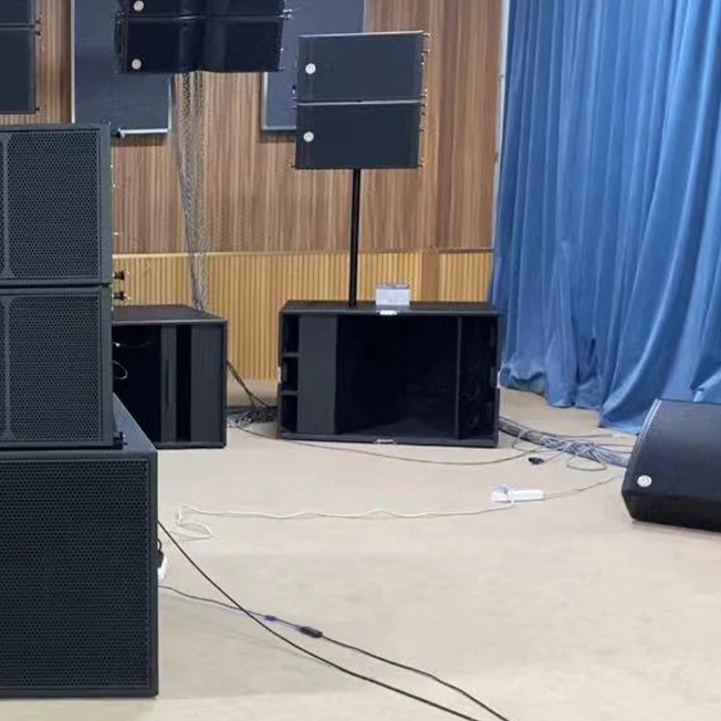 Portable Professional Stage Subwoofer single 18 Inch Woofer 10 inch Active line array Sound System Dj Concert Audio Speaker set