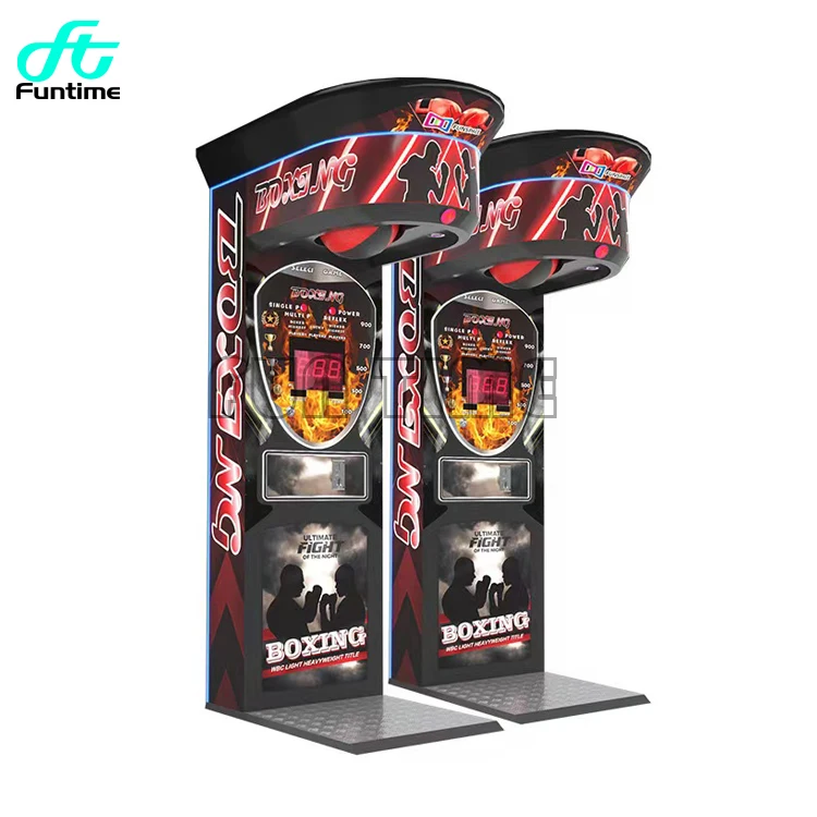 Outdoor/Indoor Sport Coin Operated Games Arcade Punch Boxing Machine Electronic Dynamic Boxing Arcade Game Machine