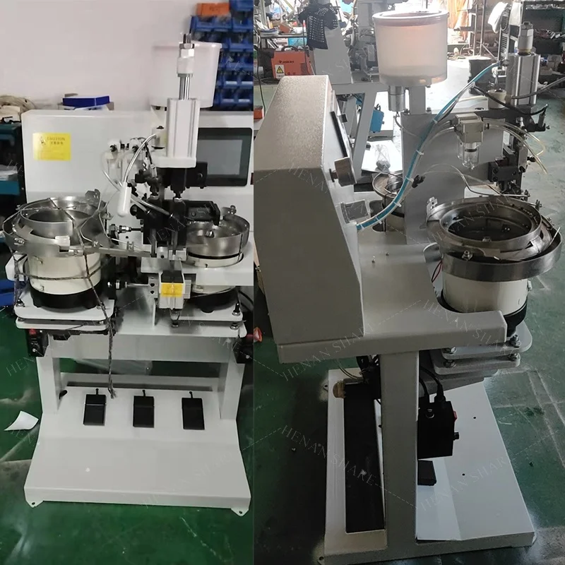 Automatic nail pearl attaching beads punching machine