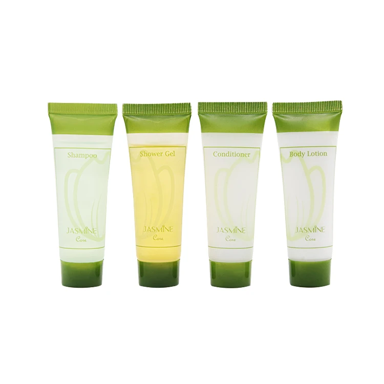 UG Spot Low MOQ Hotel Bathroom Supplies Hotel Toiletries Tube 30ml Shampoo Shower Gel Conditioner Body Lotion