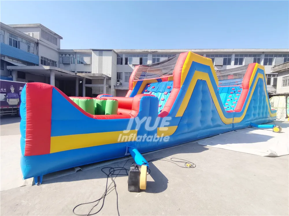 China Fabrica Obstaculo Inflable De Doble Tobogan