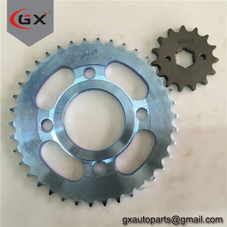  Комплект звездочек для мотоцикла WY125 CG125 XF125 38T/15T 428 A3/1045