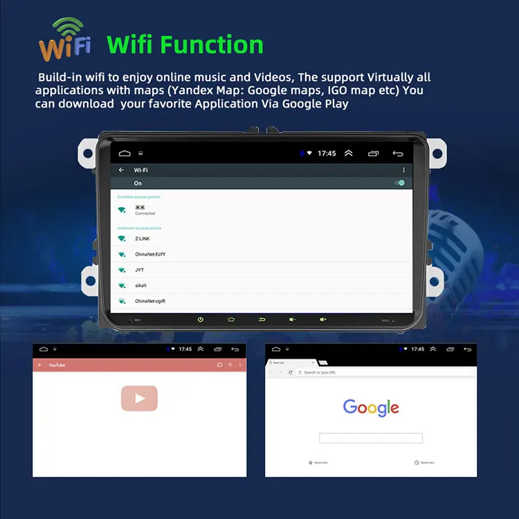 9inch Android 13 4+64G For VW Passt Golf Polo MK5/6 Caddy Amork wireless Carplay Car stereo Radio GPS WIFI BT