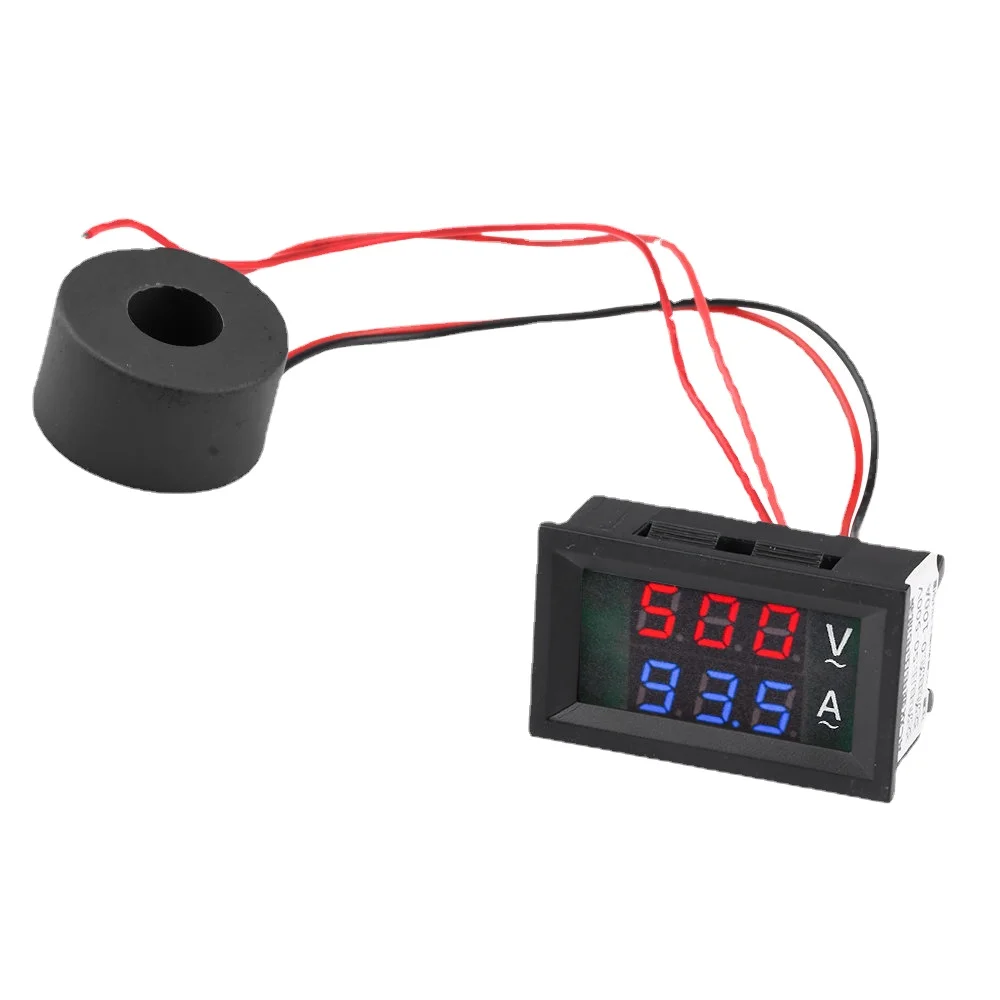 AC 50-500V Digital LCD Voltmeter Ammeter 10A 50A 220V Voltage Current Meter Tester Detector Current Transformer