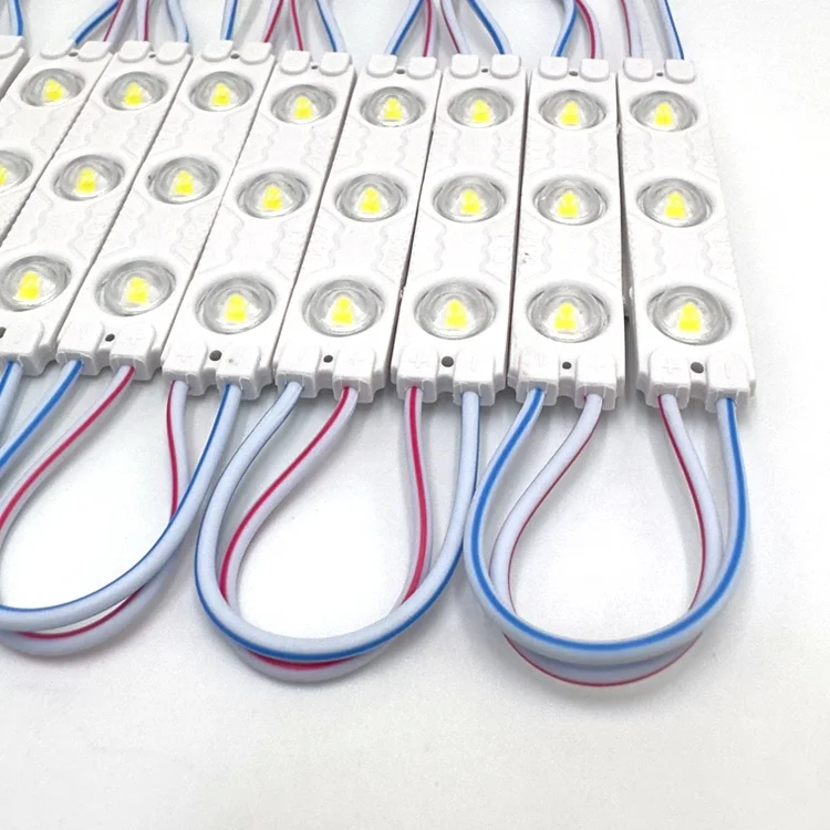 12v 3 Light Sign Lens 1.5W SMD 2835 Module Lamp Board Back Injection LED 6013/6113 B