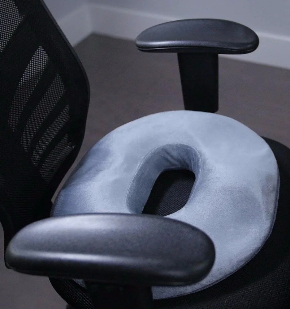 Meditation Cool Gel Ventilated Round Donut Hemorrhoid Coccyx Tailbone Seat Cushion For Pressure Relief Universal Pillow