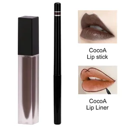 COEOVO make logo lip kit private label lip gloss and liner set lipliner and lipstick