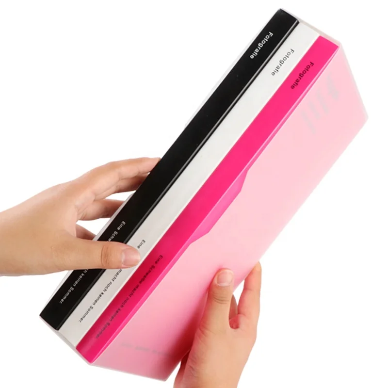 Customized Color Size 36 Pages Plastic Cover A4 Photo Album Binder For Collection