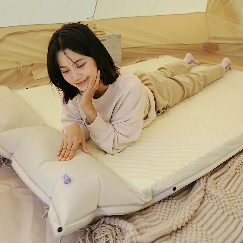 Traveling Hiking Compact Double  Air Mattress Ultralight Backpacking Self-Inflatable Sleeping Pad for Camping