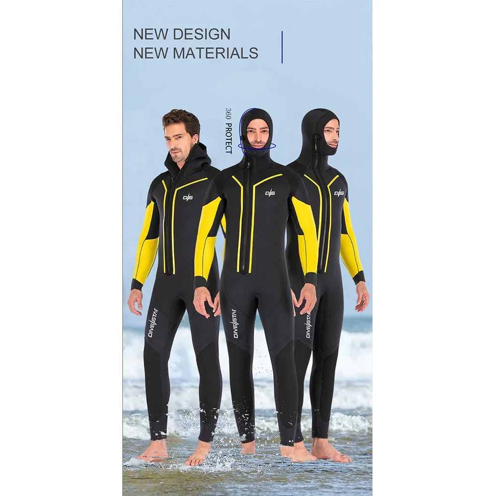 Professional 7mm Swim Wetsuits Men Diving Suit Split Scuba Snorkel Swimsuit Spearfishing Surfing