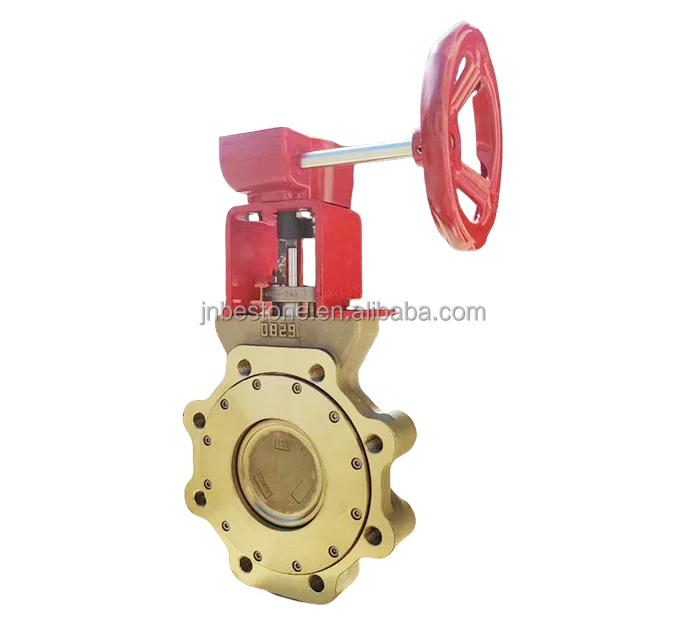 High Performance Butterfly Valve  Wafer double eccentric Metal seated brass material made in China