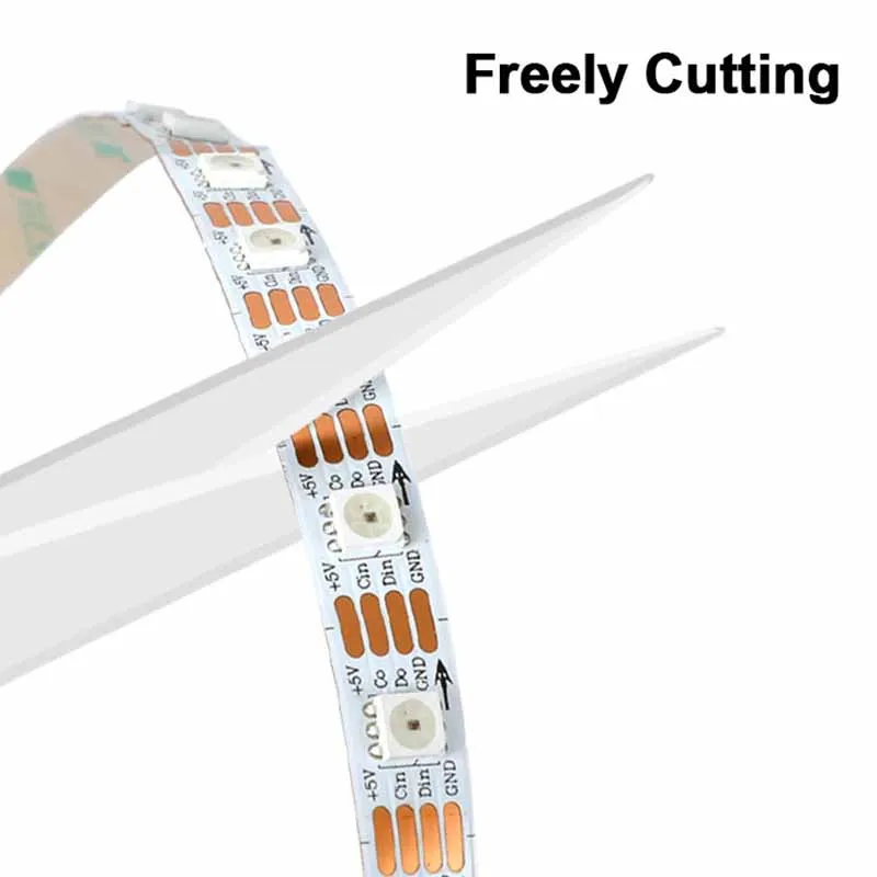 APA102 RGB Led Strip Light Similar SK9822 1m 30 60 144 LED Data and Clock Separately Individually Addressable 5V LED Strip