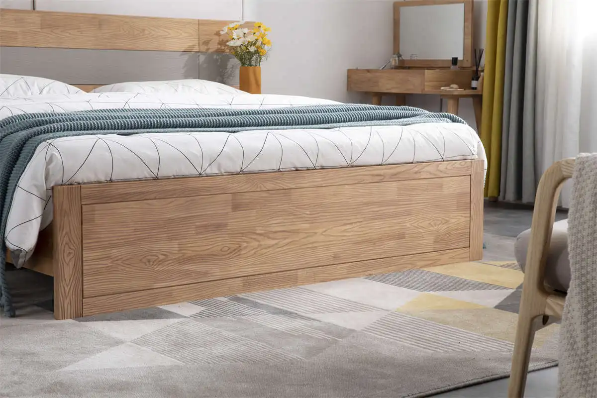 Customized Modern Bedroom Sets Wood queen bed frame 1.8 m double Twin