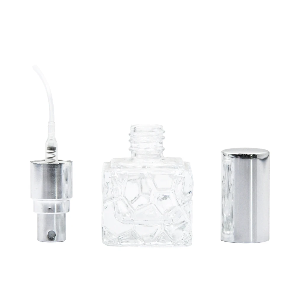 10ml 12ml Cosmetic Perfume Glass Spray Bottle Flower Shape Glass Empty Perfume Bottle