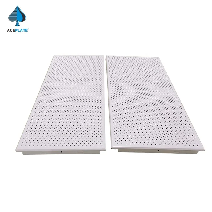 ACEPLATE Clip Metal Ceiling Aluminum in Ceiling for Office Decor 300x600mm Square Modern Office Building More Than 5 Years