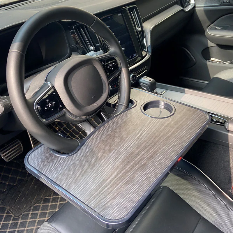 Multi-function Car Folding Small Table Board Portable Car Steering Wheel Folding Storage Table Tray Car Mini Food Tray Table
