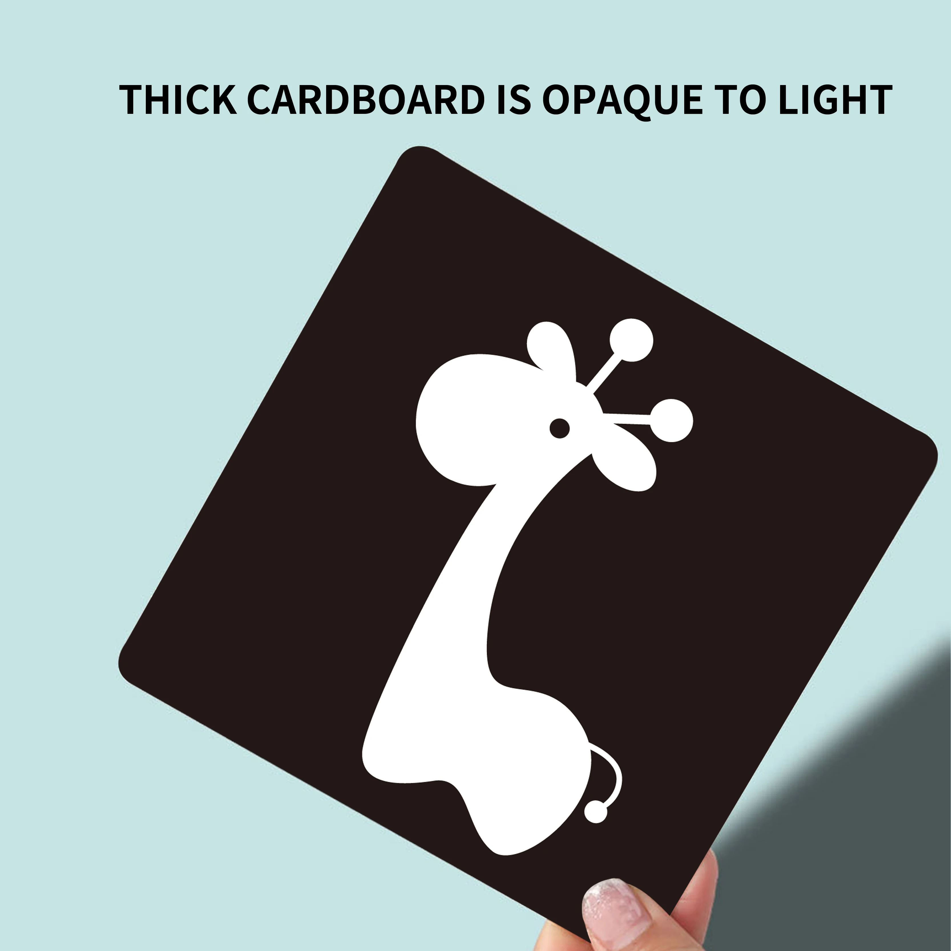 Safe Material Production Early Leaning Explorative Toy Flashcards Color Cognitive Cards Baby Visual Stimulation Cards