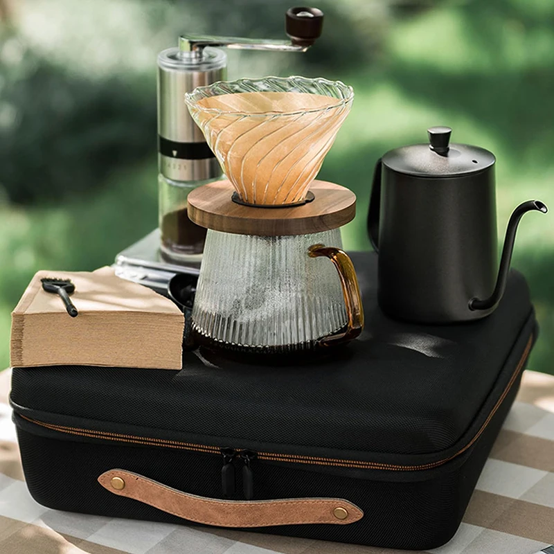 Coffee Set With Complete Parts Multiversatile Travel Coffee Set Well-designed Coffee Tool Kit