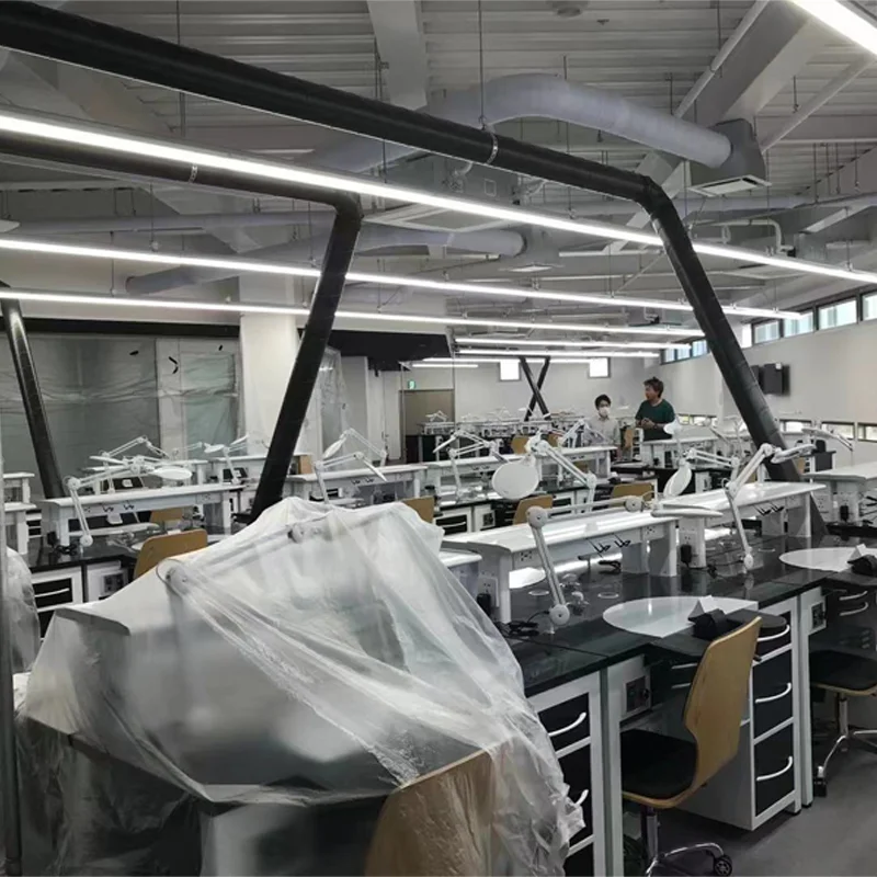 Manufactures  furniture dental lab work bench workstation stainless steel laboratory office desk art tables with dust collector