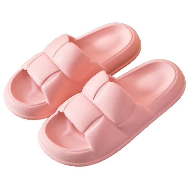 fashion outdoor latest simple design checked Thick soles slippers cool comfortable summer Household antiskid slipper for women (1600438985560)