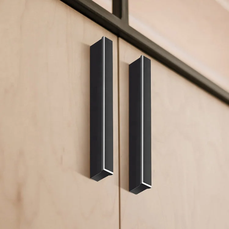 Modern Design Kitchen Cabinet Hardware Aluminium Alloy Handles Interior Metal Pull Handle Furniture Handles
