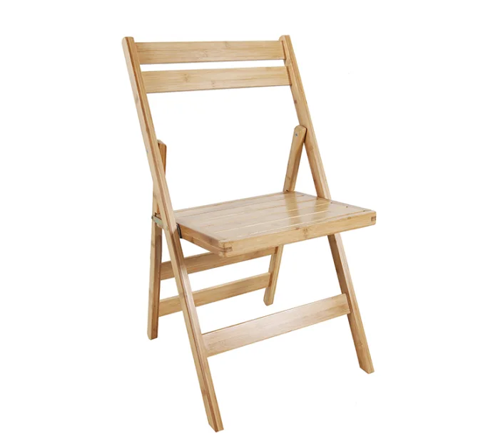 Outdoor Furniture Best Quality Wooden Foldable Bamboo Dinning Chair without armrests