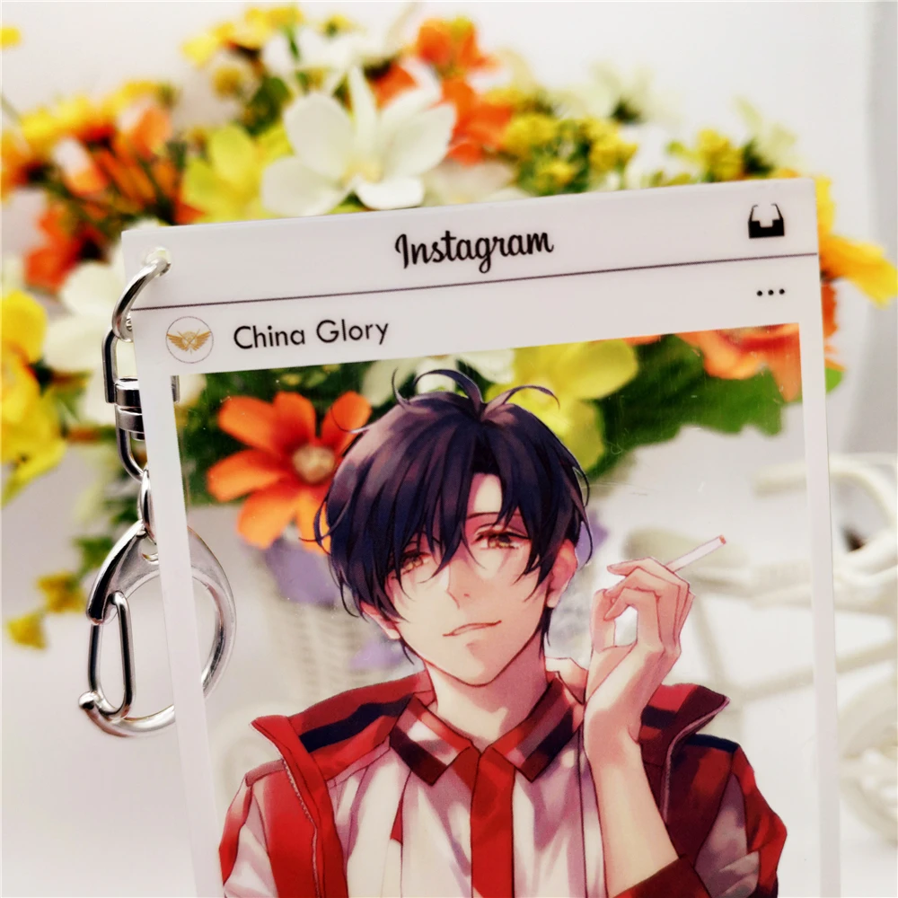 Free Sample Anime Character Cartoon Figure Custom Acrylic Keychain