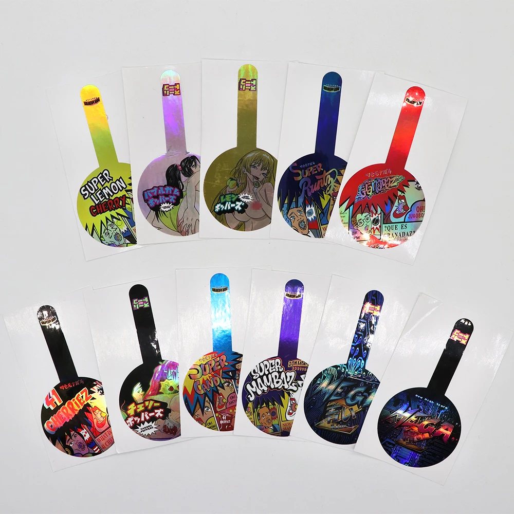 Custom Printed Adhesive Roller Can Tamper-Proof Sealed  Sticker Label Glass Jar Plastic Jar Resistant Matte Glossy Lamination