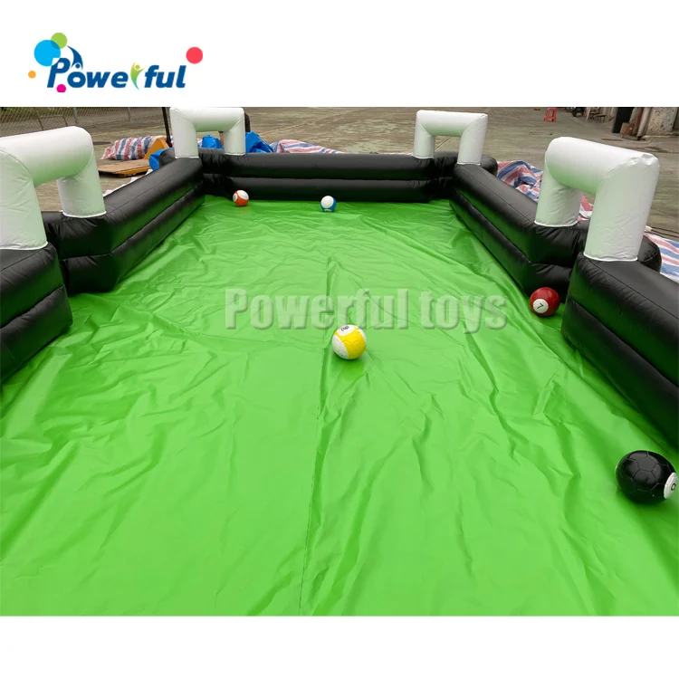 Human kick inflatable snooker table football pool