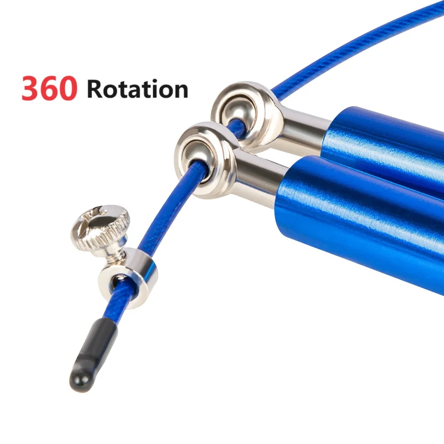 Hot Selling Weighted Skipping Speed Jump Rope Stainless Steel Wire Adjustable Jump Rope fitness home gym exercises Accessories