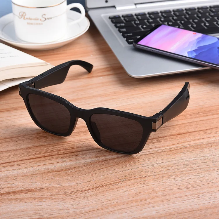 Smart Sunglass Lenience Optics Framework Magnetism Charging UV Radiation Microphone Safety Glasses Headset Party AI Glasses