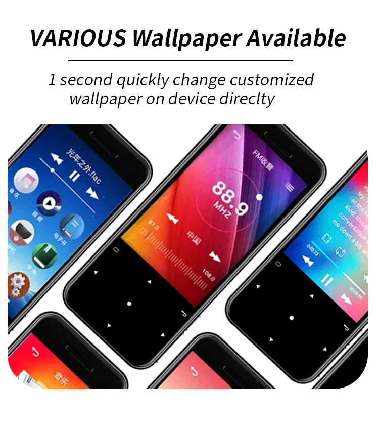 2.4 inch TFT screen songs free download support tf card mp3 mp4 music player