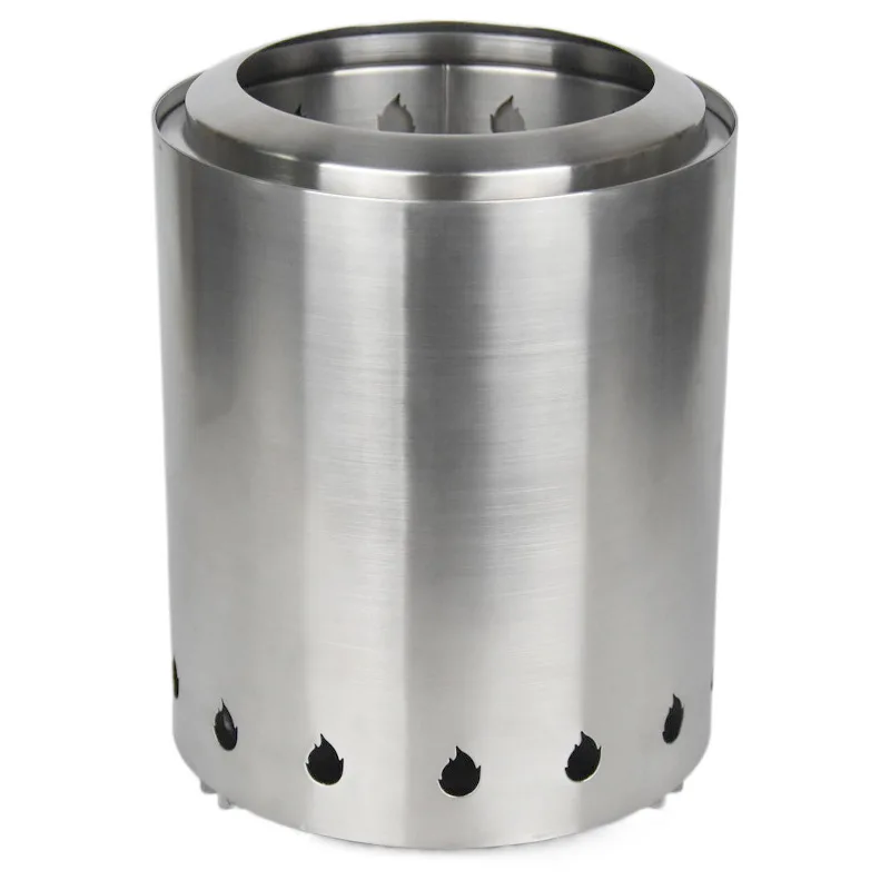 Great Stainless Steel Portable Camping Stove for Outdoor Cooking Fire Pits