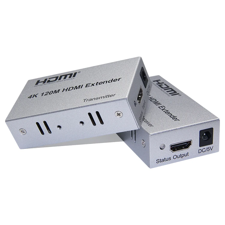 No signal loss audio and video HDMI extender supplier with loop out 4K 5GHz wireless 120M extender