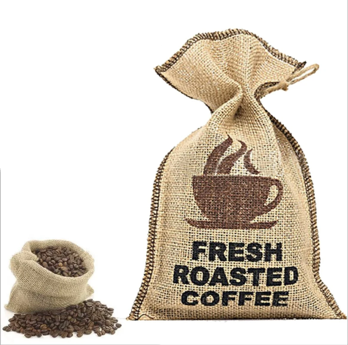 Wholesale hessian bag burlap bags sack jute bags for cocoa and coffee