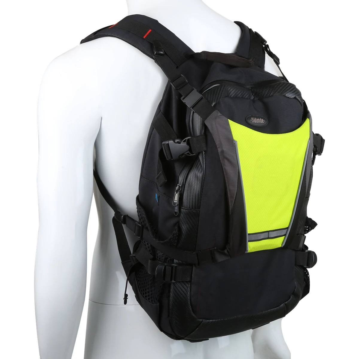 High Visibility Adjustable Safety Gear Outdoor USB Rechargeable Night Light Up LED Reflective Vest Promotional Backpack Light