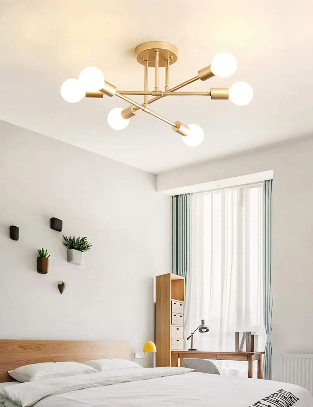 Роскошная Современная Люстра Dellemade современная люстра в виде спутника потолочный светильник с 6 лампочками для спальни столовой кухни
