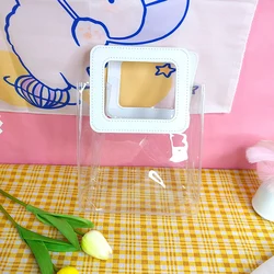 INS gift bag transparent bag waterproof women handbag transparent PVC cosmetic bag