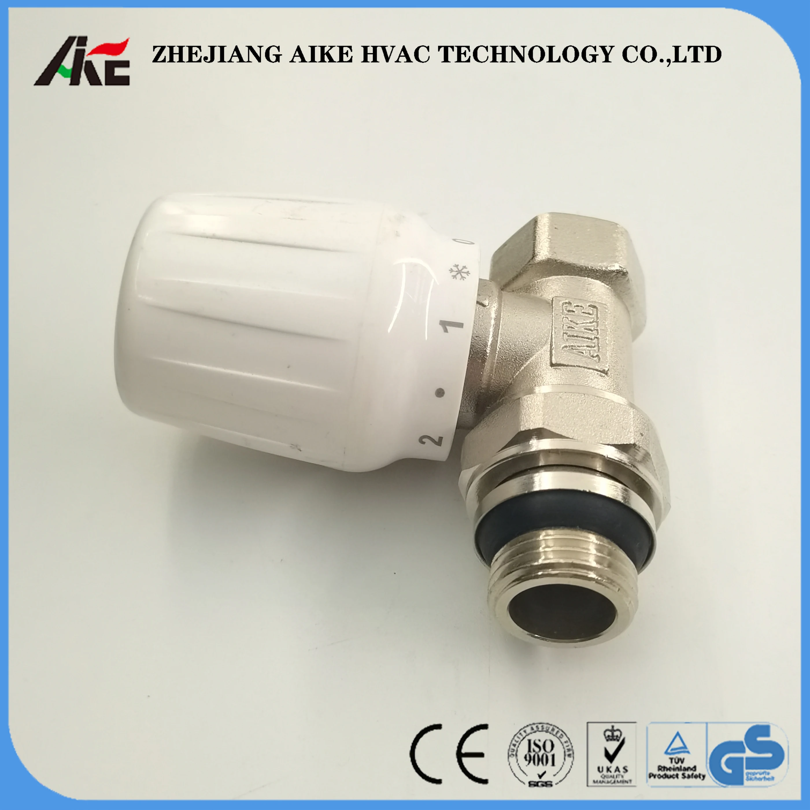 high quality temperature control valve female threading straight thermostat valve radiator
