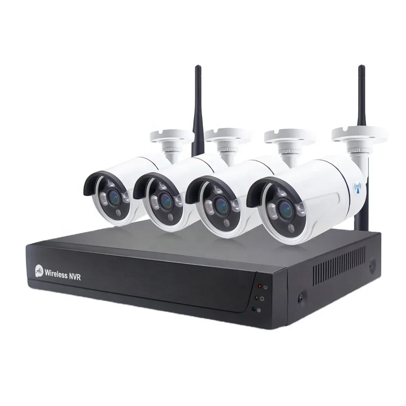 4CH Домашняя безопасность ночного видения HD NVR CCTV камера комплект с 4 шт Открытый водонепроницаемый H.264 1080P
