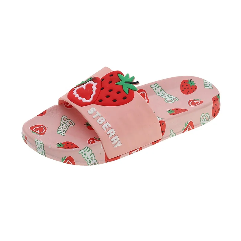 New indoor slippers for women PVC slip on anti-skin adies shower slippers cartoon girls slides shoes casual women sandals