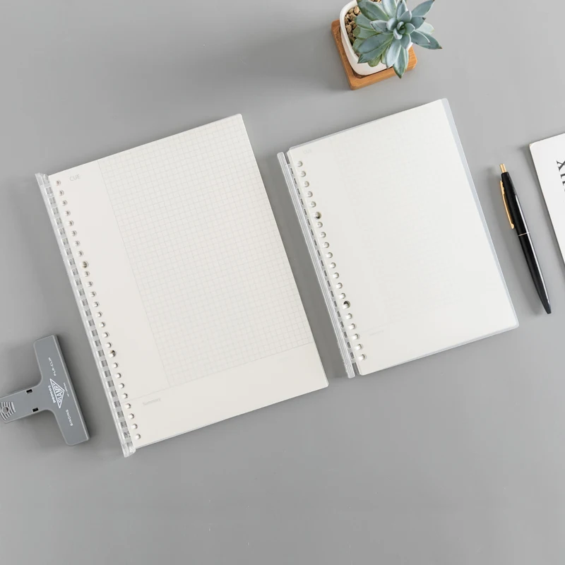 
PP Matte Transparent Cover Loose-leaf Notebook 