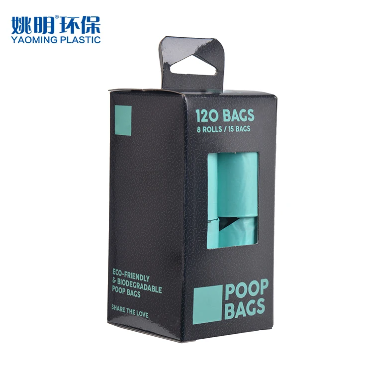Customize Printed Dog Poop Bags Extra Thick Strong 100% Compostable Biodegradable Products Doggy Bags