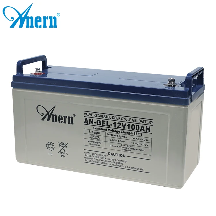 Anern 12v 100ah solar battery 48v 200ah solar battery bank